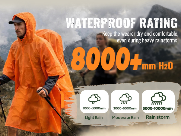 waterproof rain poncho