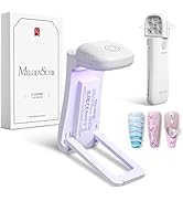 MELODYSUSIE Mini Cordless UV Nail Lamp with Foldable, Standable 2-in-1 Design for Lighting &amp; Curi...