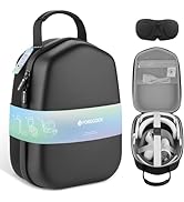 FOREGOER Hard Carrying Case Compatible with Meta Oculus Quest 2/Quest 3/Vision Pro, Portable Trav...
