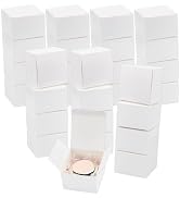 BENECREAT 100Pcs Paper Gift Box, 3.5x3.6x2.4 Inch Paperboard Gift Box Rectangular Cardboard Boxes...