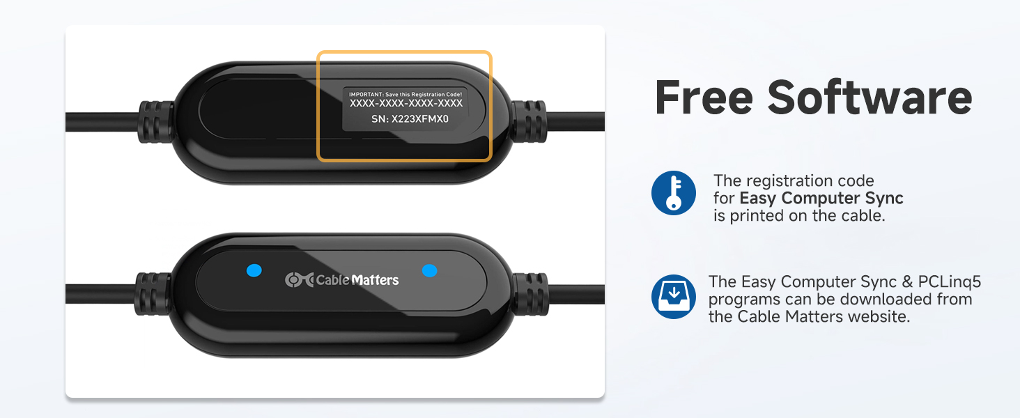 Cable Matters USB 3.0 Transfer Cable