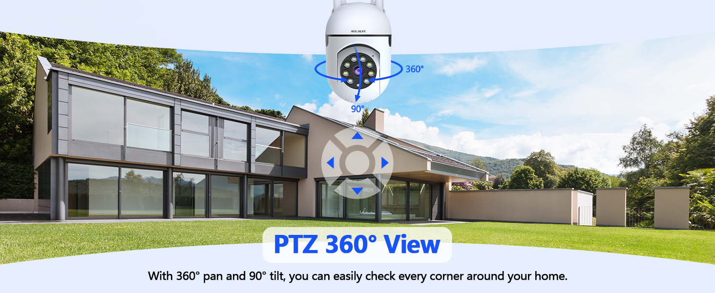 wireless indoor ptz security camera