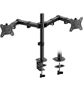 HUANUO Dual Monitor Mount for 2 Monitors up to 32 inches, Heavy Duty Dual Monitor Stand Holds up ...