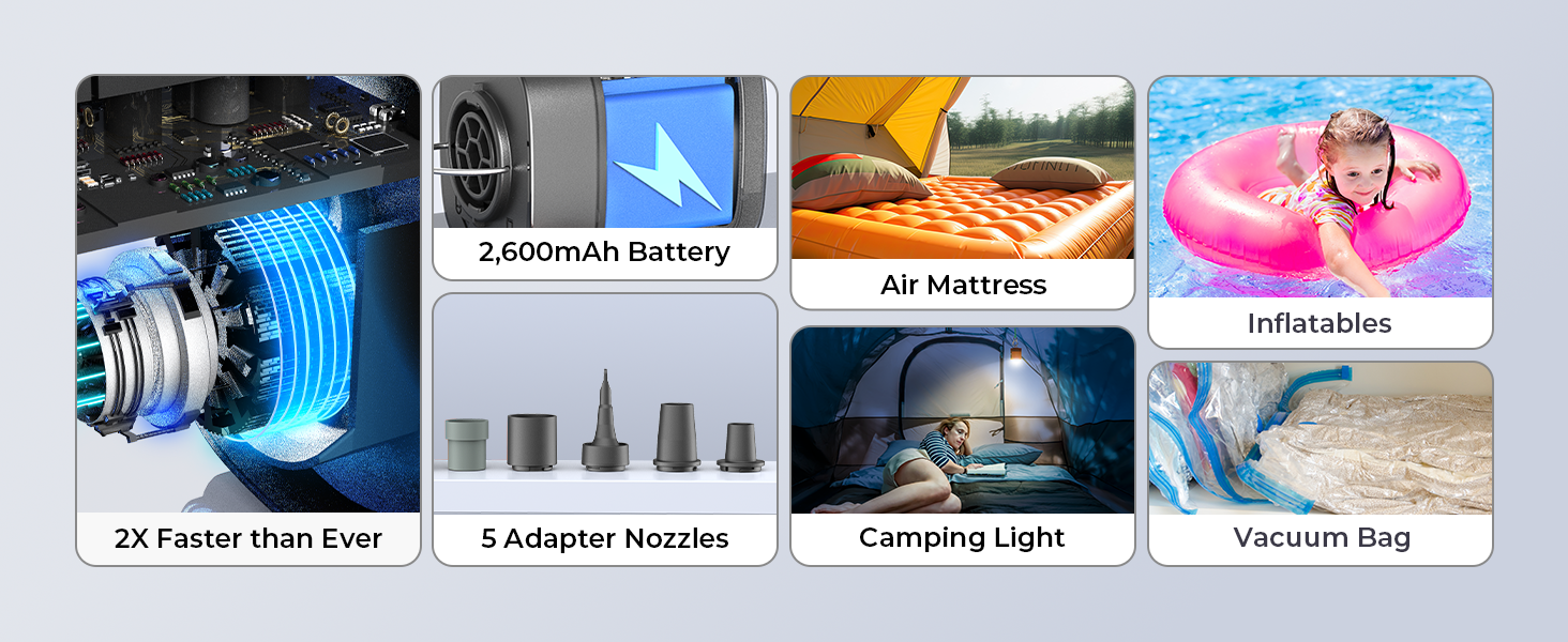 air mattress pump swimming ring pool vacuum bag pump