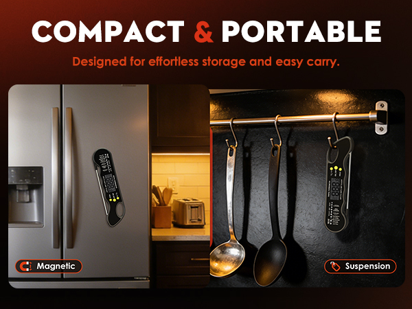 TRAUSI Instant Read Meat Thermometer