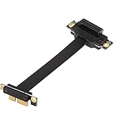 SinLoon PCIE 3.0 Extension Cable,36PIN 1X Extension Cable, 90 Degree PCI Express 1X Extend Card,f...