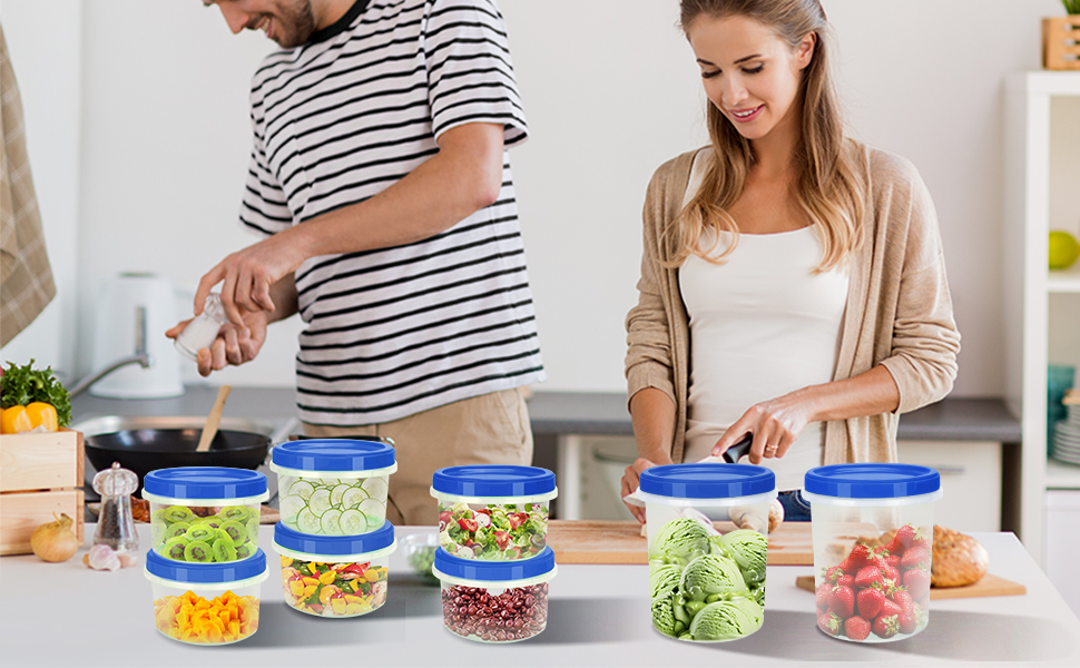 freezer storage containers