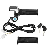 AaiLucky 48V Half Twist Throttle for Ebike, Electric Bicycle Throttle Grips with LCD Display &amp; Ke...