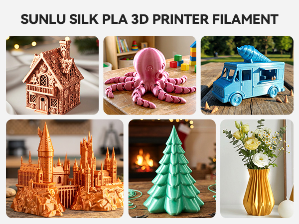 sunlu shiny silk pla plus Filament 1.75mm 3d printer filament sunlu filament 1kg silk filament