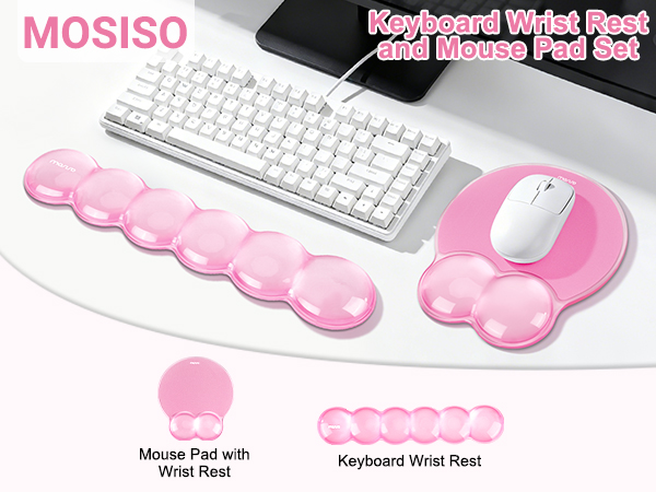 MOSISO Wrist Rest Support for Mouse Pad &amp; Keyboard Set