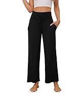 HEARTNICE Womens Pajama Pants Soft Lightweight Long Casual Pajama Lounge Pants High Waisted Draws...