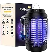 Bug Zapper Outdoor, Mosquito Zapper with Dusk to Dawn Light Sensor, 18W Electric Fly Zapper, Wate...