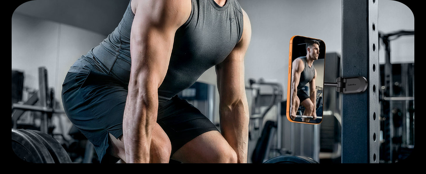 Beyond the Gym: Perfect for recording workouts, following recipes on a fridge, or video calls.