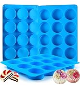 Sidosir 3Pcs Oreo Cookie Chocolate Silicone Mold, 12-Cavity Round Cylinder Oreo Chocolate Cover M...