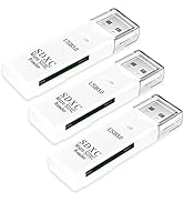 USB 3.0 SD Card Reader for PC,3 Pack Micro SD Card to USB Adapter, Card Reader for Camera Memory ...