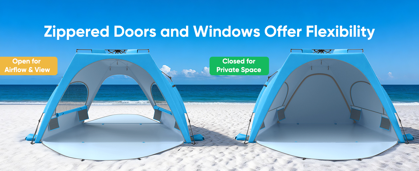 beach sun shelter