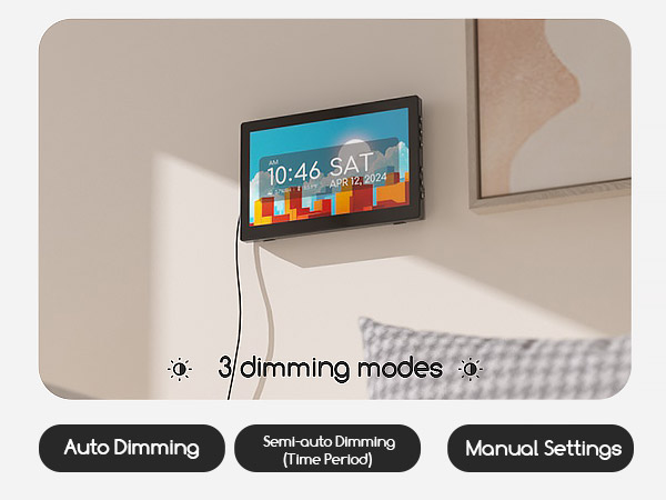 digital clock wall