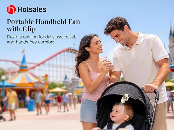 Portable Fan with Clip on