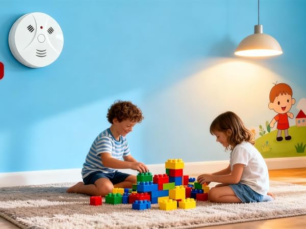 4 Pack Combination Smoke and Carbon Monoxide Detector Battery Operated