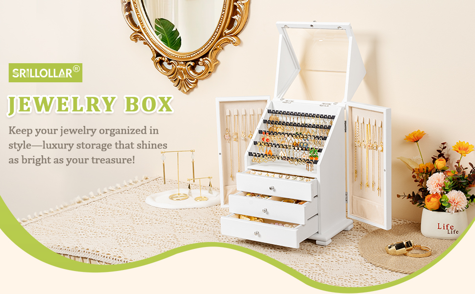 jewelry box organizer jewelry boxes for women earring holder organizer for girl