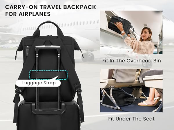 1930 Laptop Backpack for Women Work Travel Backpack Purse Teacher Nurse Bag College Daypack