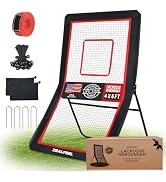 ZEALFEEL Lacrosse Rebounder, 4x7FT/4x6FT Volleyball Rebounder for Backyard with 5 Rebound Angles,...