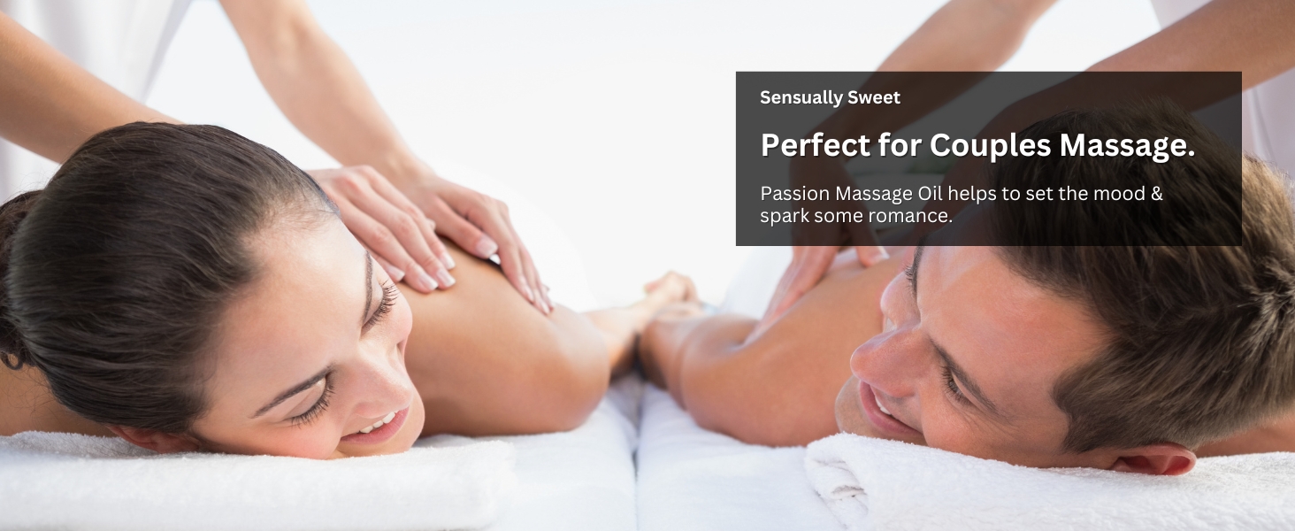 Sensually sweet, passion massage oil is perfect for couples massage.