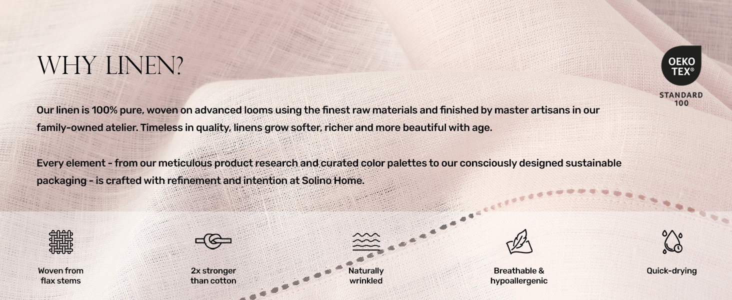 Linen Hemstitch Tablecloth