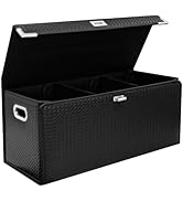 Wuatow Trunk Organizer for Car With Lid,Foldable Trunk Organizer for SUV &amp; Sedan,Multi-functional...