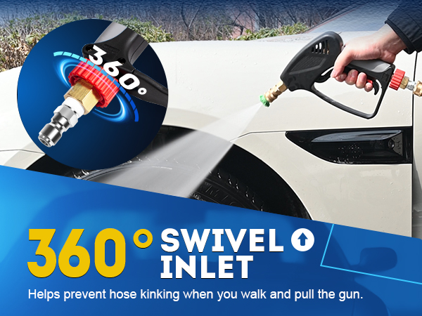 Swivel Pressure Washer Gun for Car Wash