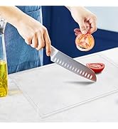 Acrylic Cutting Board with Juice Groove, Clear Cutting Board with Counter Lip, Cutting Boards for...