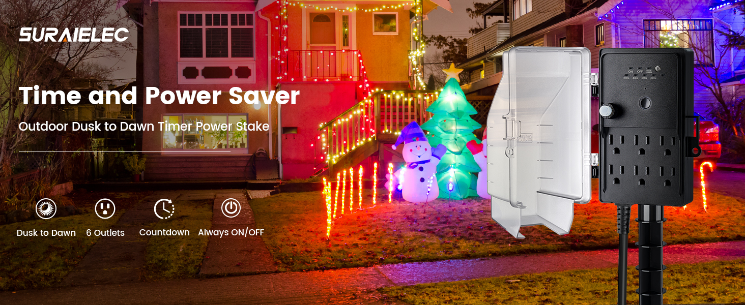 outdoor timers for electrical outlets waterproof