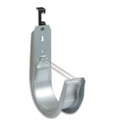 ICC Batwing J Hook 4” with Retainer Clip - Galvanized Steel Cable Management Hooks for Hanging Ca...