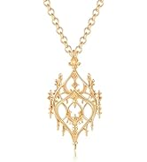 Jekvill Lariat Gold Necklace for Women 14k Gold Plated Y-Shaped Pendant Necklace Trendy statement...