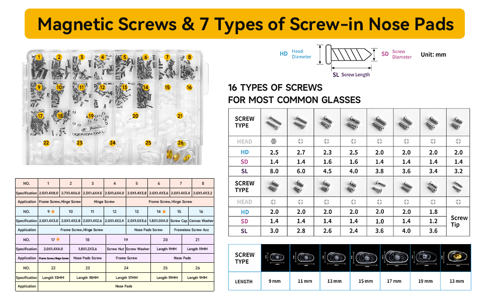 eye glass repairing kit