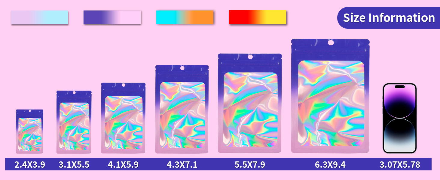 Holographic Mylar Bags for Food Storage