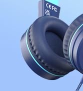 Bywulanda Upgrade USB Type C Kids Headphone for School, 94dB Safe Volume Limited, HD Stereo Sound...