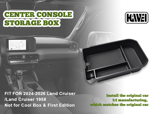 Center Console Organizer Compatible with Land Cruiser