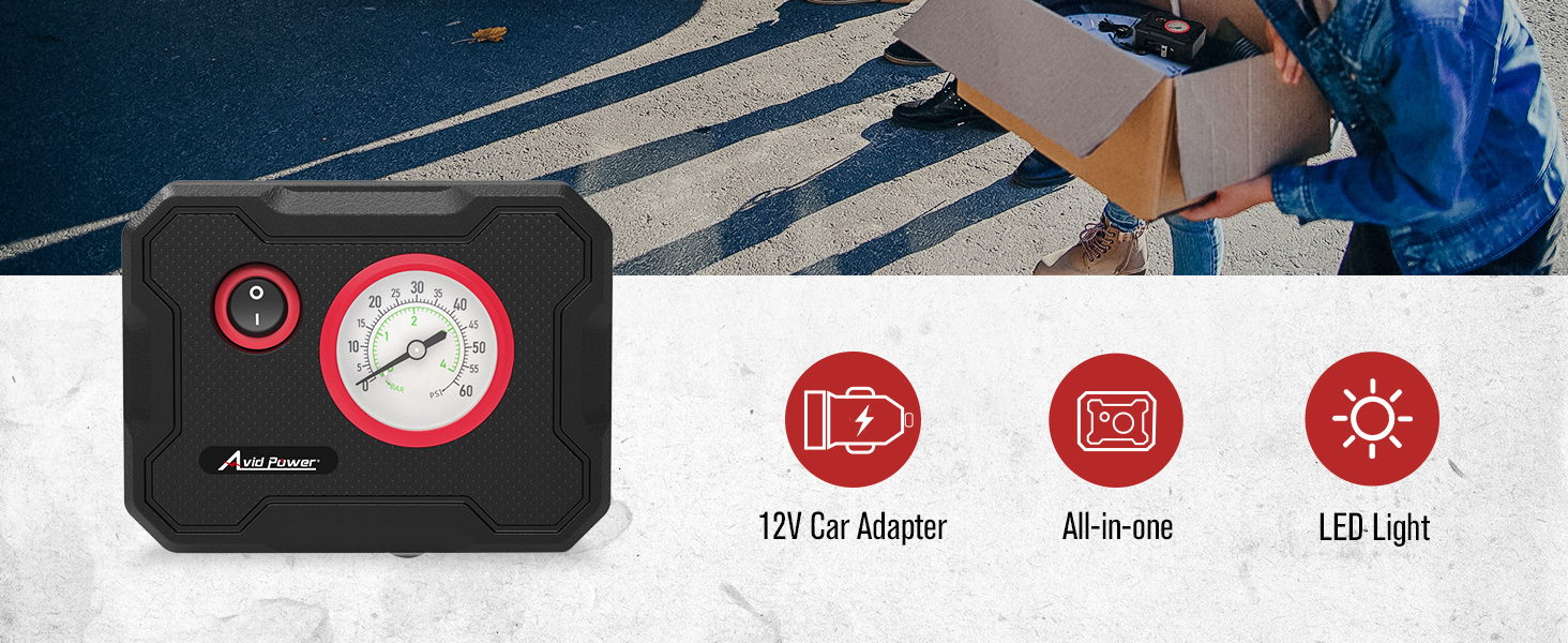 ACAP017 portable tire inflator