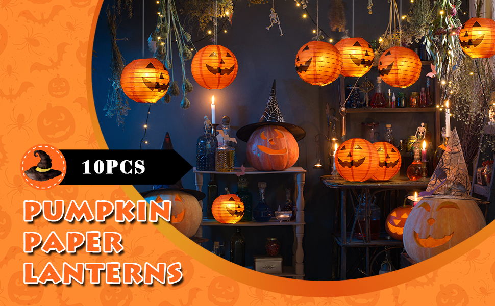 Halloween Hanging Decorations Paper Lanterns