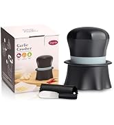 Bxgnip Garlic Crusher, Garlic Press Also for Ginger, Nuts, Chili, Herbs, Twist Mincer Easy Squeez...