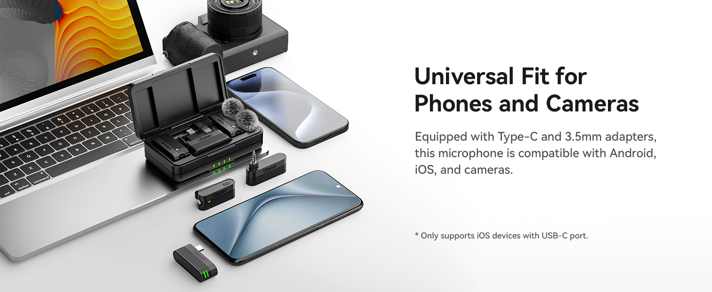 wireless mic for camera vlogging