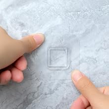 Installation step 3, stick the clip on the shower / bathroom wall