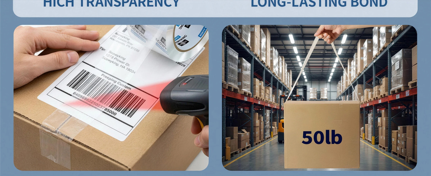 1.88 in clear shipping tape heavy duty 12 rolls bulk heavy duty packing boxing tape for shipping