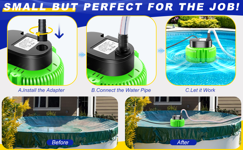 spa pump to remove water