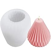 Ovatt 3D Silicone Candle Mold, Food Grade Silicone Mold for Crafts, DIY Soaps, Candles and Chocol...