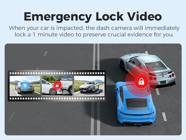 When car is impacted, M330 will immediately lock a 1 minute video to preserve crucial evidence.