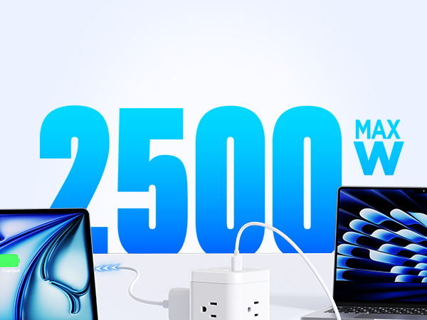 Power Strip Flat Plug