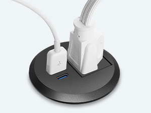 Recessed Power Grommet Outlet