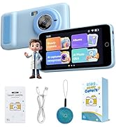 Velec AI Digital Camera for Kids with WiFi, Photo Recognition &amp; Voice Dialogue, 4" Touch Screen A...